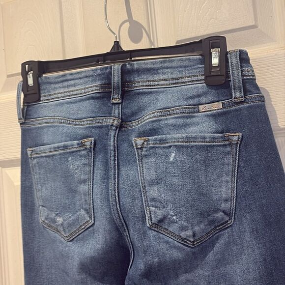 Kancan festival high rise fray hem flare jeans SZ 26 - Picture 8 of 13